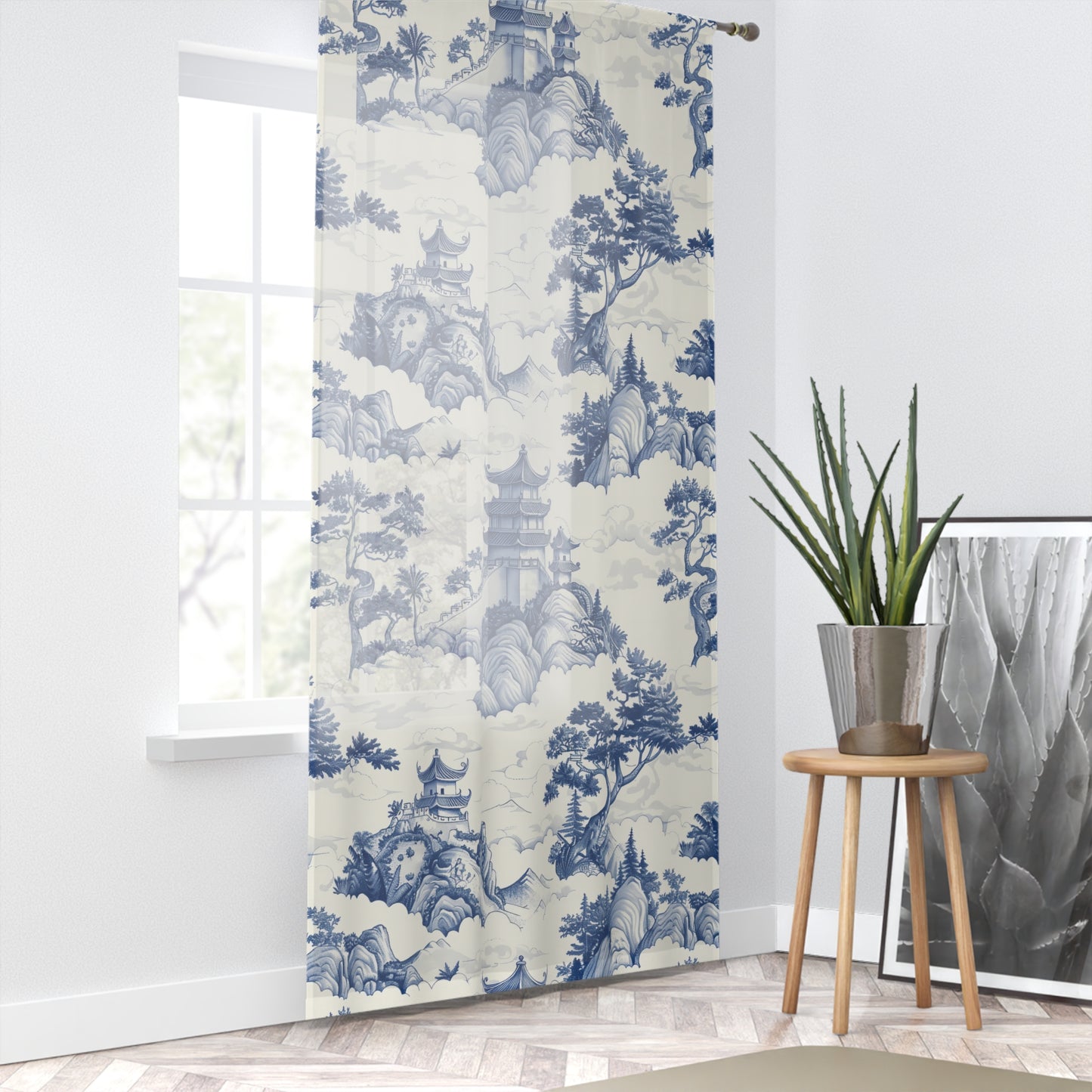 Elegant Asian Inspired Window Curtains