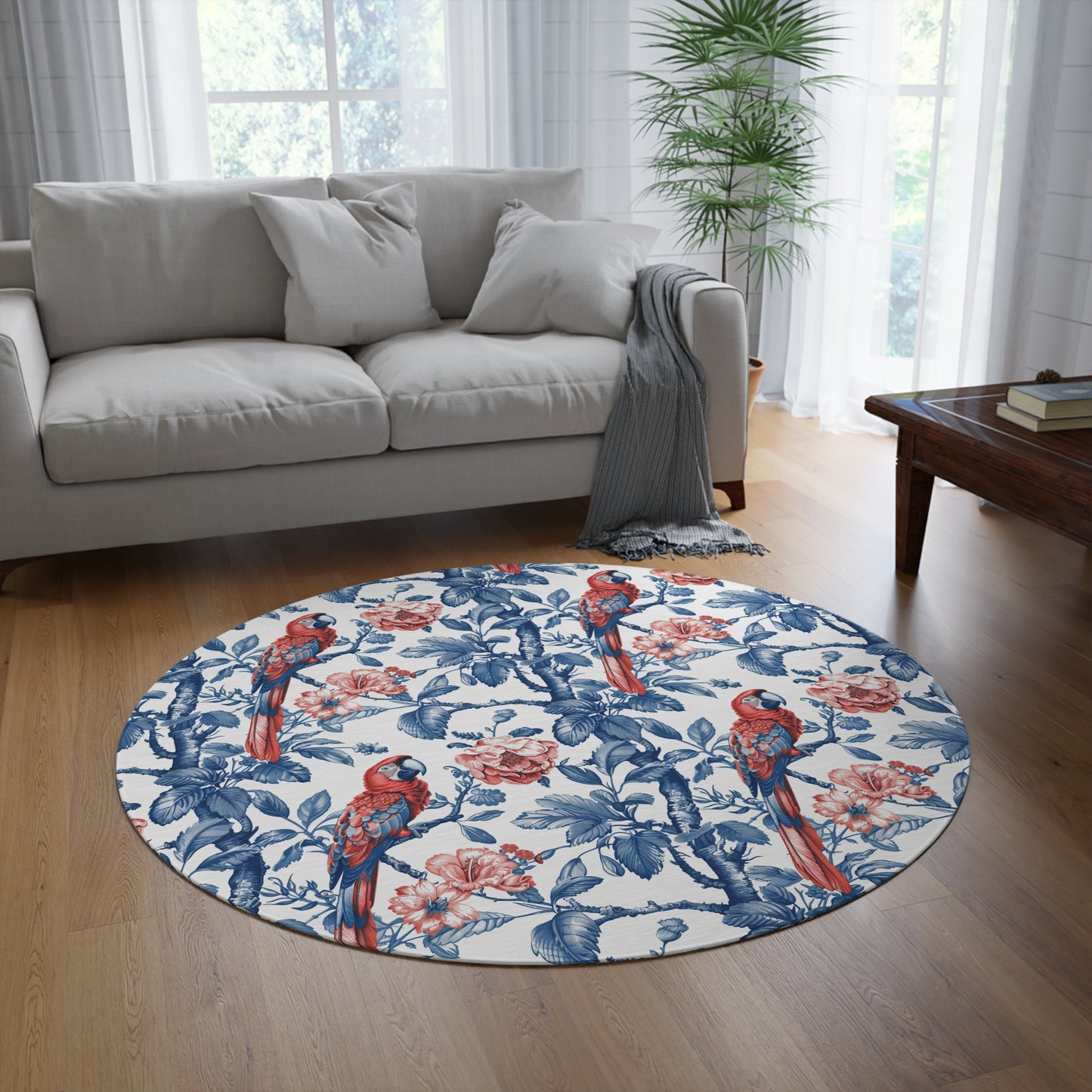 Tropical Elegance Round Rug