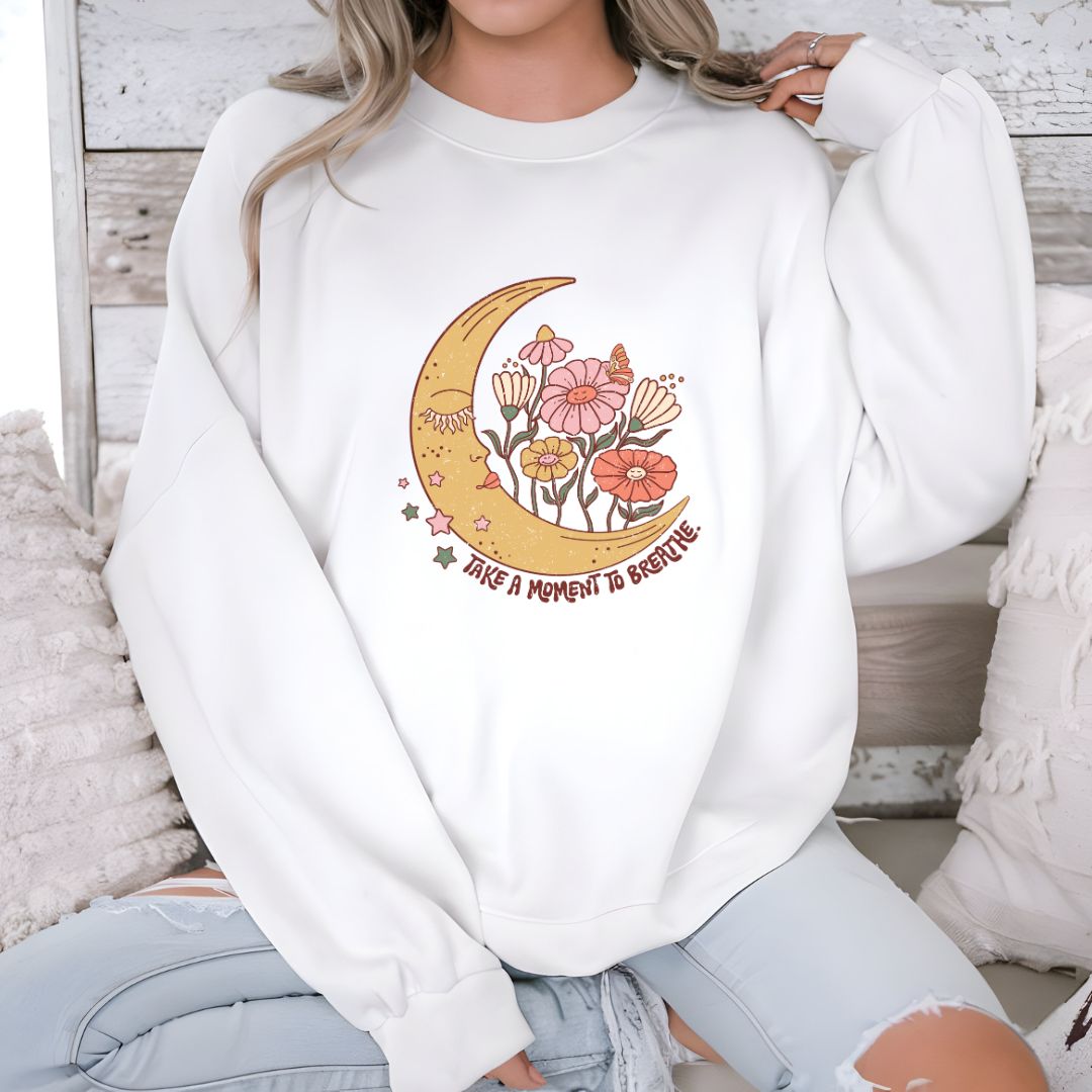 Boho Chic Moon Sweatshirt